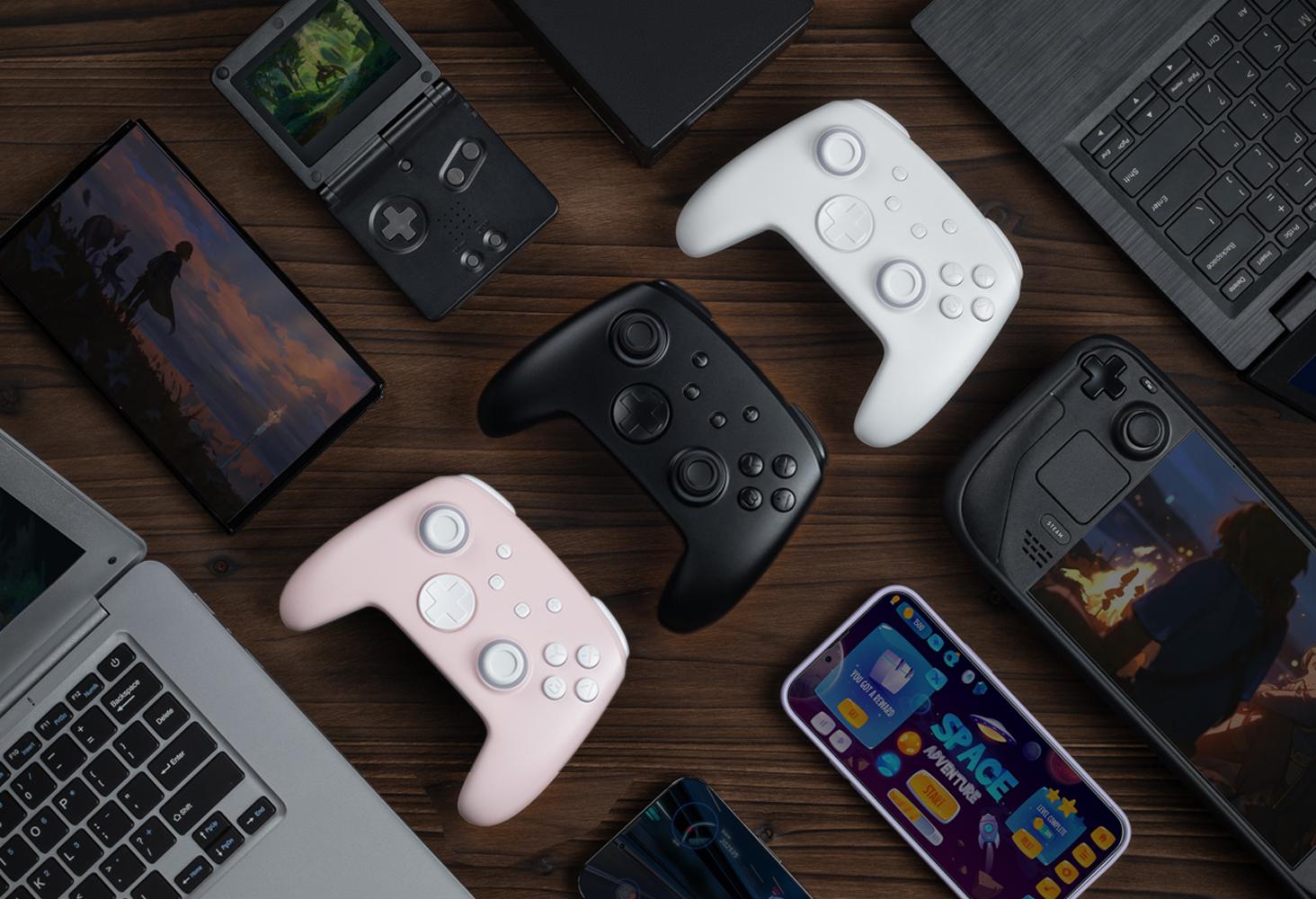 FUNLAB Firefly Switch Pro Controller Compatible with Switch/OLED/Lite, Wireless Switch Controller, Bluetooth Remote Gamepad with 7 LED Colors/NFC/Paddle/Turbo/Motion Control