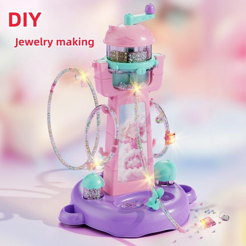 Handmade Fun DIY Bead Loom Machine, Simple Craft Art Accessories Set, DIY Jewelry Making Kit, Christmas Holiday Handmade Gift