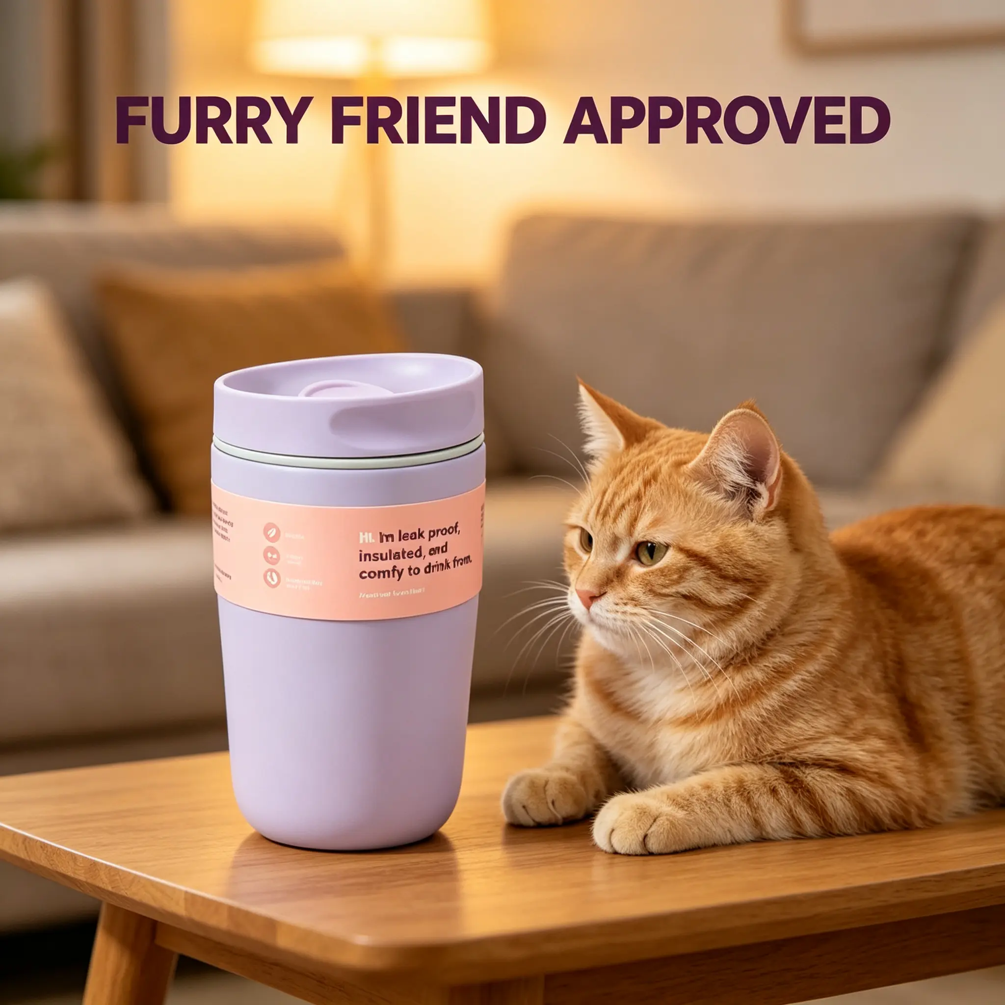 12oz Insulated Tumbler Cup with Lid, Stainless Steel Leakproof Travel Coffee Mug, Double Wall Vacuum Insulated Reusable Cup, Portable Drinkware for Coffee Lovers, Keeps Lattes Cappuccinos Hot and Iced Drinks Cold, Ideal for Cafe Hopping Morning Commute an