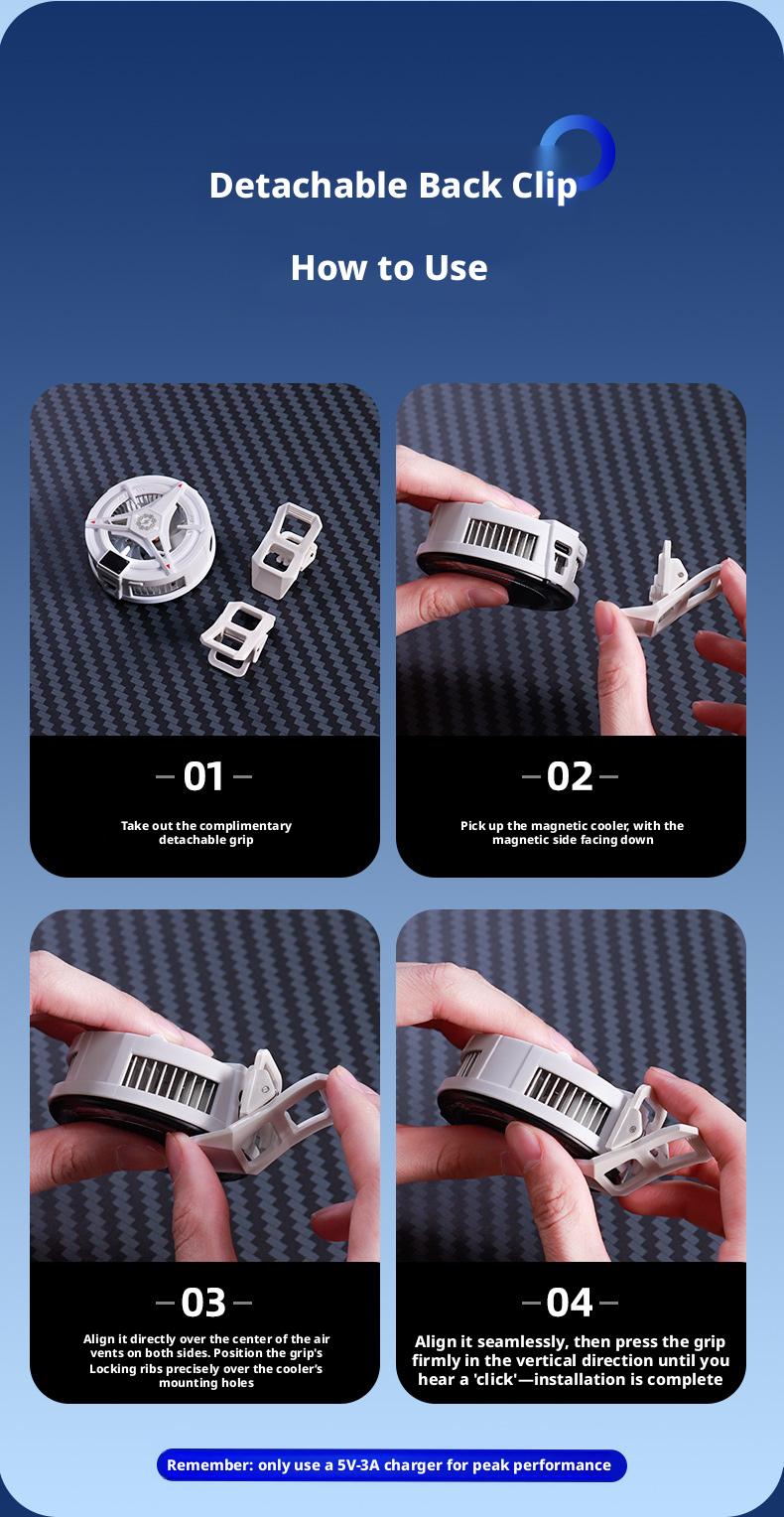 2026 New Magnetic Semiconductor Phone Cooler TL07 Frosty Digital Display Version Light-Off Cooling Artifact for Gaming & Hot Days 2026 New Magnetic Semiconductor Phone Cooler TL07 Frosty Digital Display Version Light-Off Cooling Artifact for Gaming & Hot Days