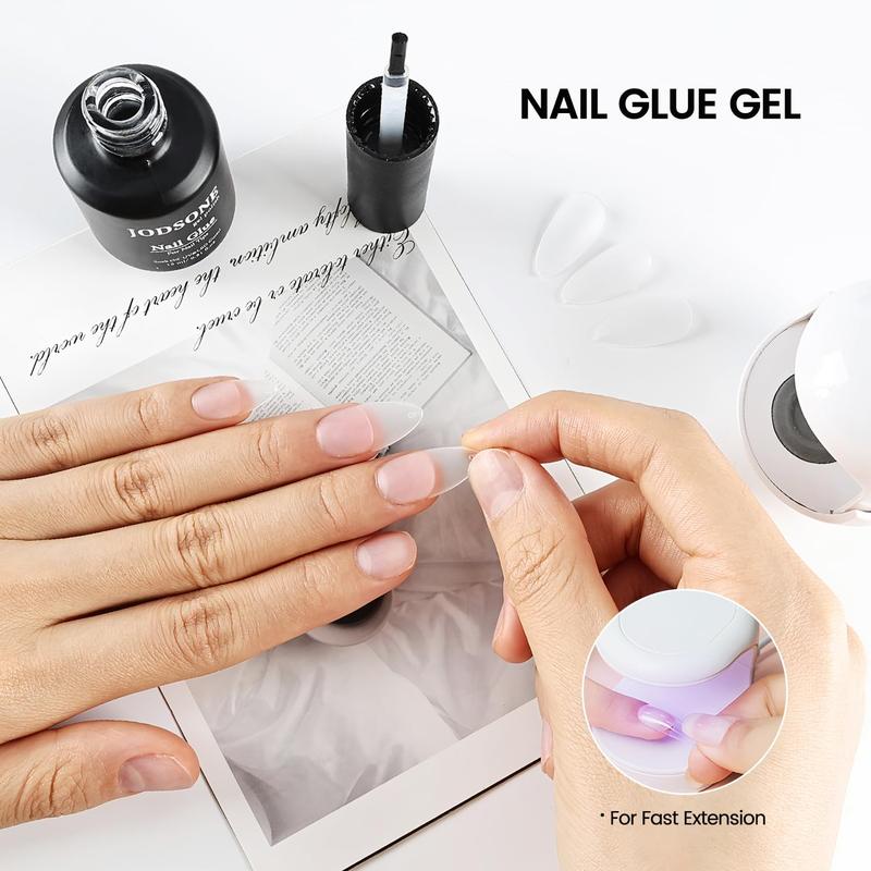 JODSONE 15ml Nail Glue Gel for Nail Tips Long Lasting Extension Glue for Clear Nail Tips Base Coat Top Coat All Need Lamp Cured JODSONE 15ml Nail Glue Gel for Nail Tips Long Lasting Extension Glue for Clear Nail Tips Base Coat Top Coat All Need Lamp Cured