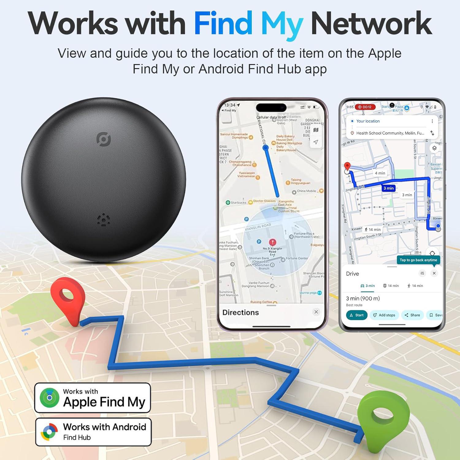 Vehicle GPS Tracker, iOS & Android Dual System Bluetooth-compatible Finder, Mini Hidden Car Tracker Compatible with Apple Find My & Google Find Hub, Wireless Positioning Tracker Vehicle GPS Tracker, iOS & Android Dual System Bluetooth-compatible Finder, Mini Hidden Car Tracker Compatible with Apple Find My & Google Find Hub, Wireless Positioning Tracker