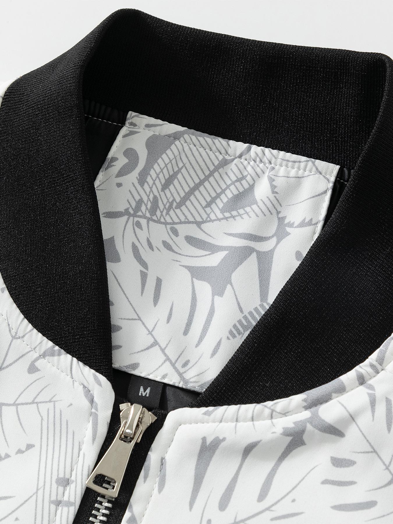 Men's Casual Jacket, Arm Zipper Detail - Baseball Collar Design, Versatile Lightweight Outerwear, Machine Washable, 100% Polyester, Suitable for Daily Wear, Sports, Jogging, and Formal Occasions - Spring and Autumn