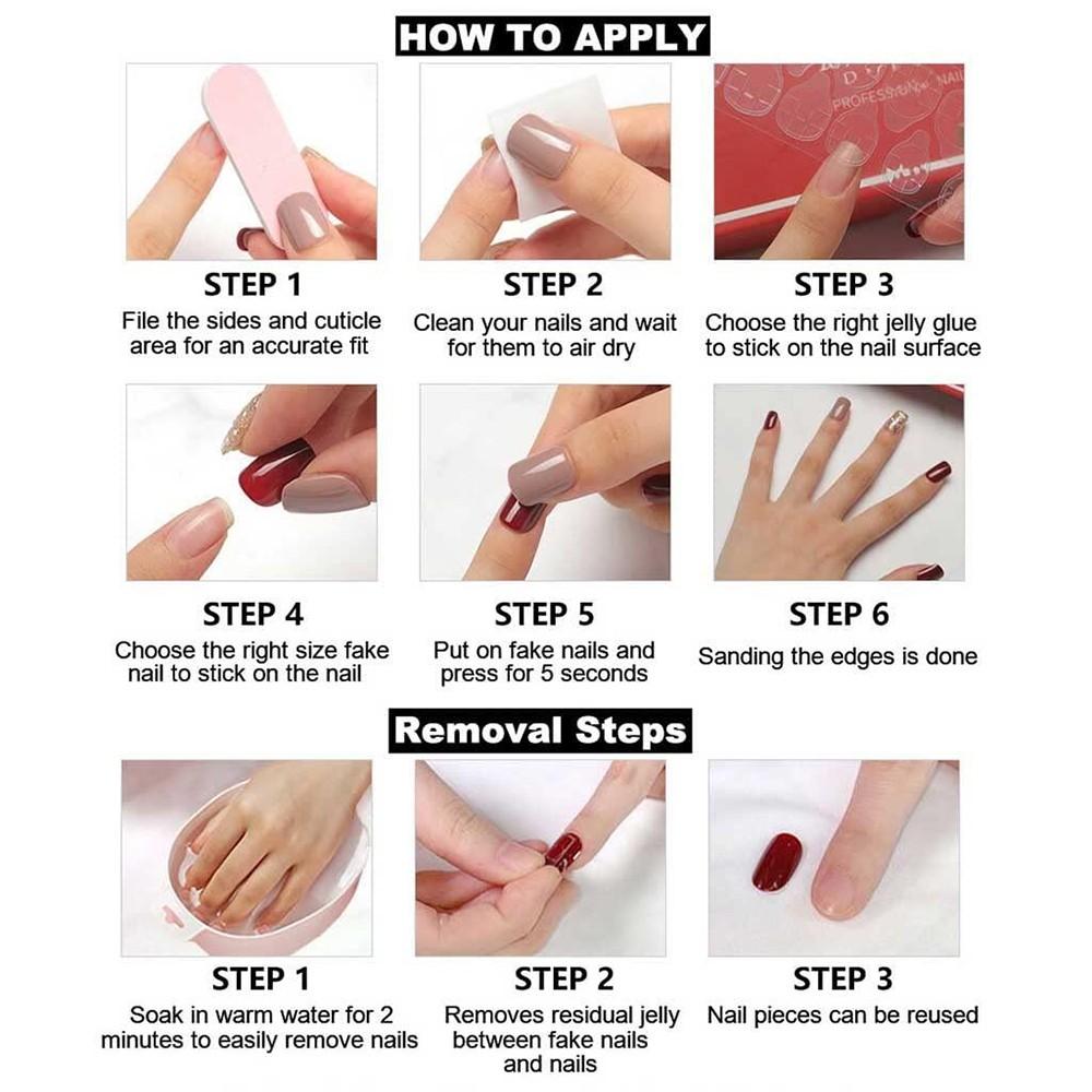 600pcs Almond Press-On Nails, Polka Dot French Design, Nail Designs, Medium Size, Acrylic Material, Includes Gel Glue & Nail Files, Perfect for Summer
