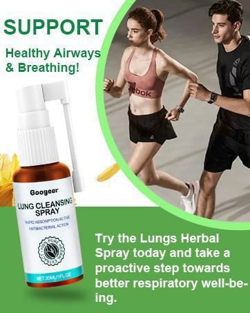 Herbal Lung Cleansing Breath Spray-Lung Detox for Smokers,Mullein Leaf Extract Mucus Relief for Lungs,Lung Detox and Lung Cleanse,Respiratory Support(2 PCS)