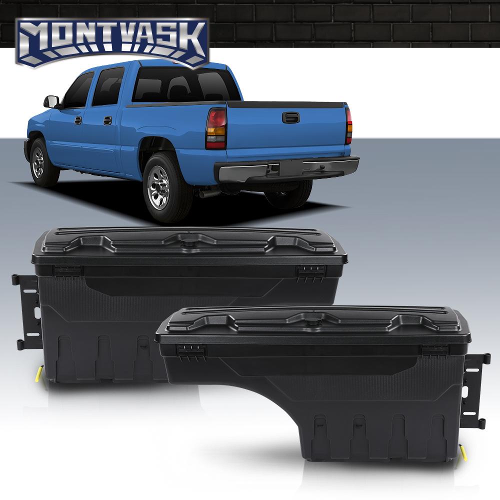 CROSSDESIGN Truck storage box Fit For 99-07 Chevy Silverado & Gmc Sierra 1500 2500 3500 Truck Bed Storage Box chevy accessories Left Right