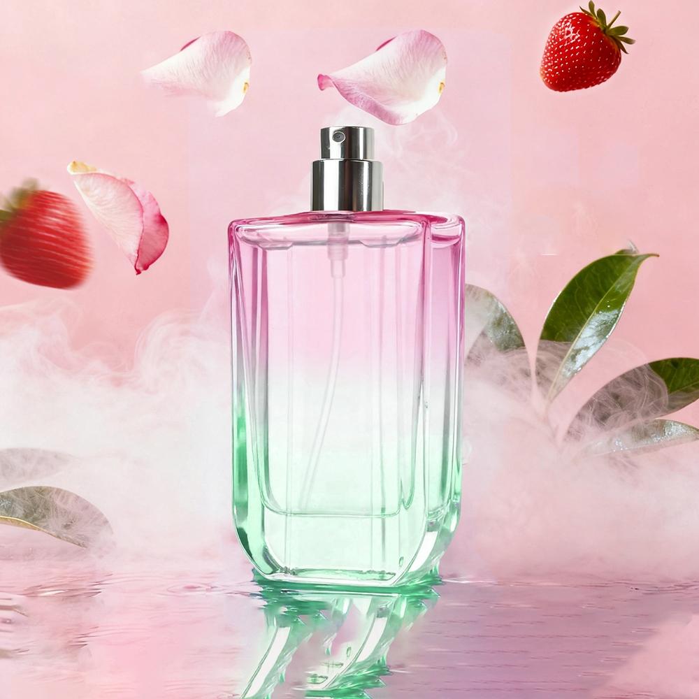 Strawberry Ice Cream Scented Perfume for Women 50ML Top Notes Strawberry Blackberry Middle Notes Jasmine Base Notes Vanilla Amber Sandalwood Juicy Flirty Sweet Scent Skin Like Fragrance Fruit Floral Scent Fruity Fragrance Perfume