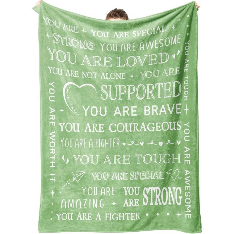 Get Well Soon Blanket for Women, Inspiring Recovery Gift After Surgery, Thoughtful Present for Sick Friends & Sisters, Comforting Care Package
