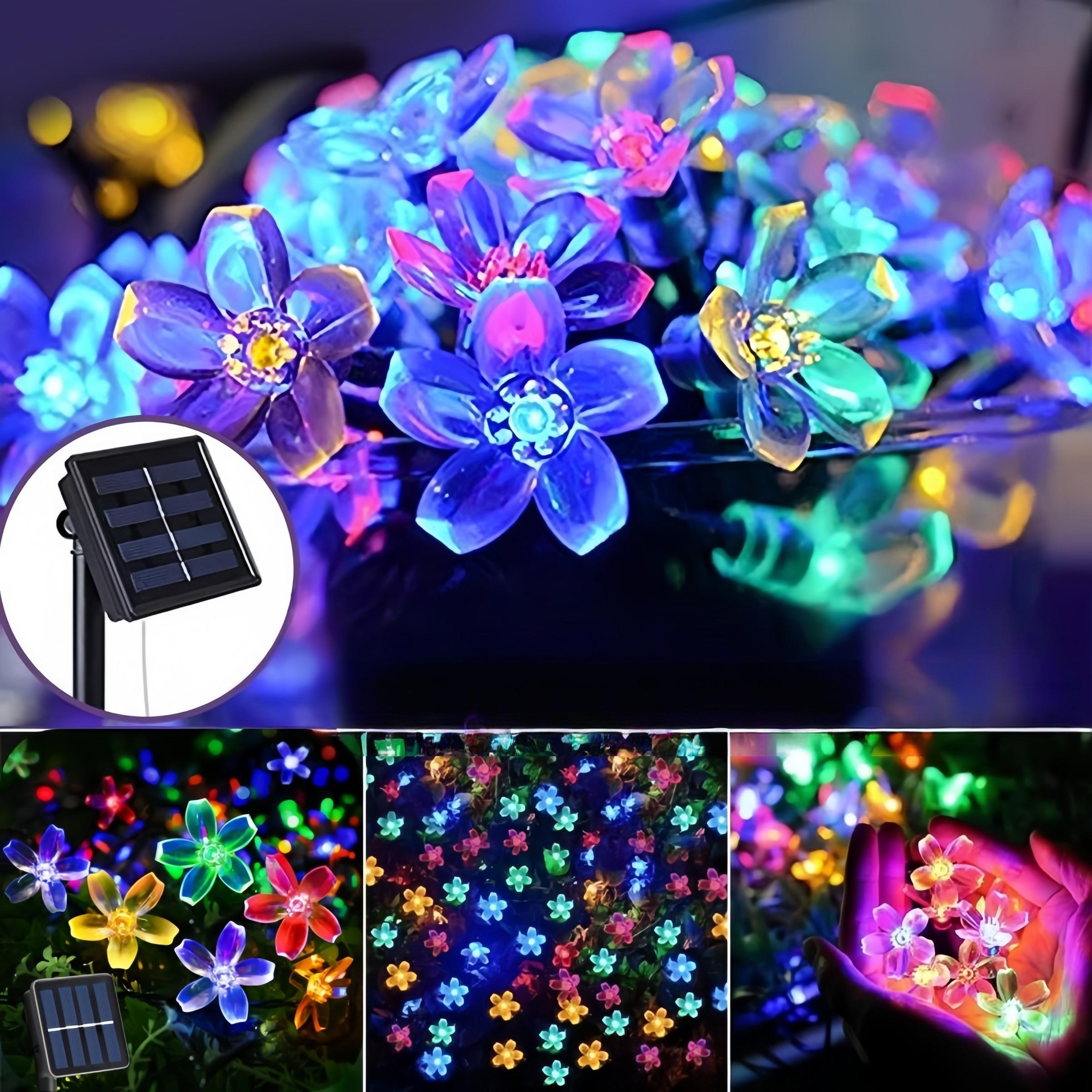 1PCS\SETSolar Powered Hanging Fireworks Lights, Smart LED Copper Wire String Lights, Adjustable 8 Modes Flashing, Outdoor Garden Decorations, Multifunctional Lighting, Outdoor Landscape Lights