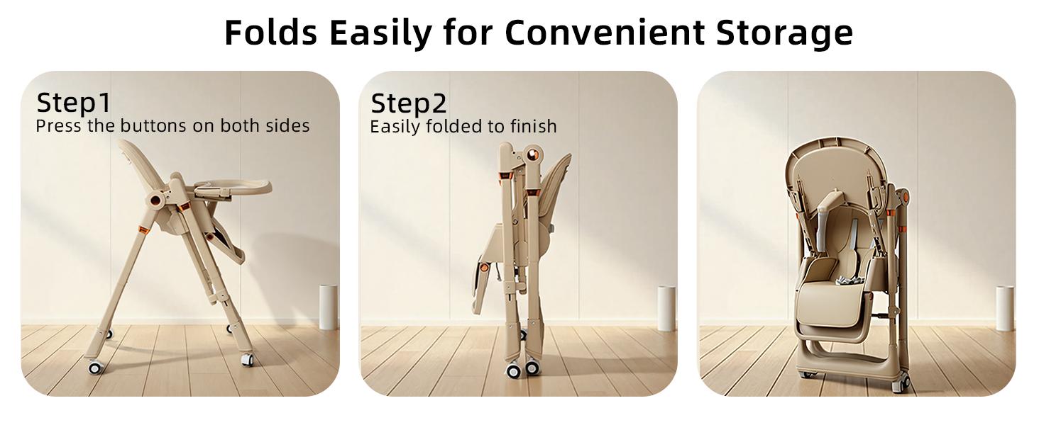 8-in-1 Adjustable High Chair,Upgrate High Chair & Cradle For Children's,Rocking chair with Removable 3-Position Adjustable Tray,Stability Structure & 3-Point Safety Harness,Dining Room Furniture Toddler Floor Seat,Gaming Chair,Vanity Chair,