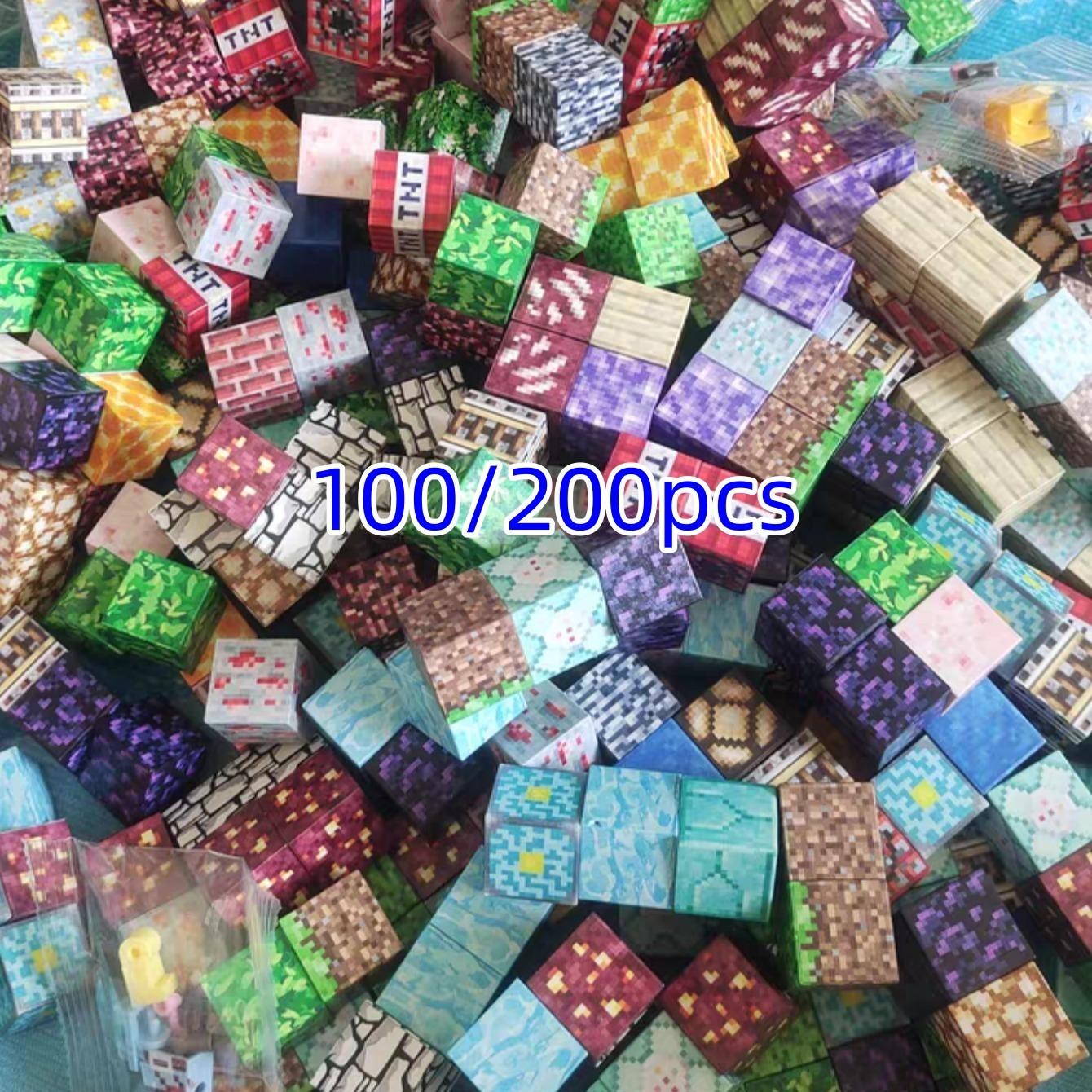 100/200pcs Magnetic Building Blocks Set, Stem Educational Toy for Kids, Creative Playset for Ages 3+, Random Colors