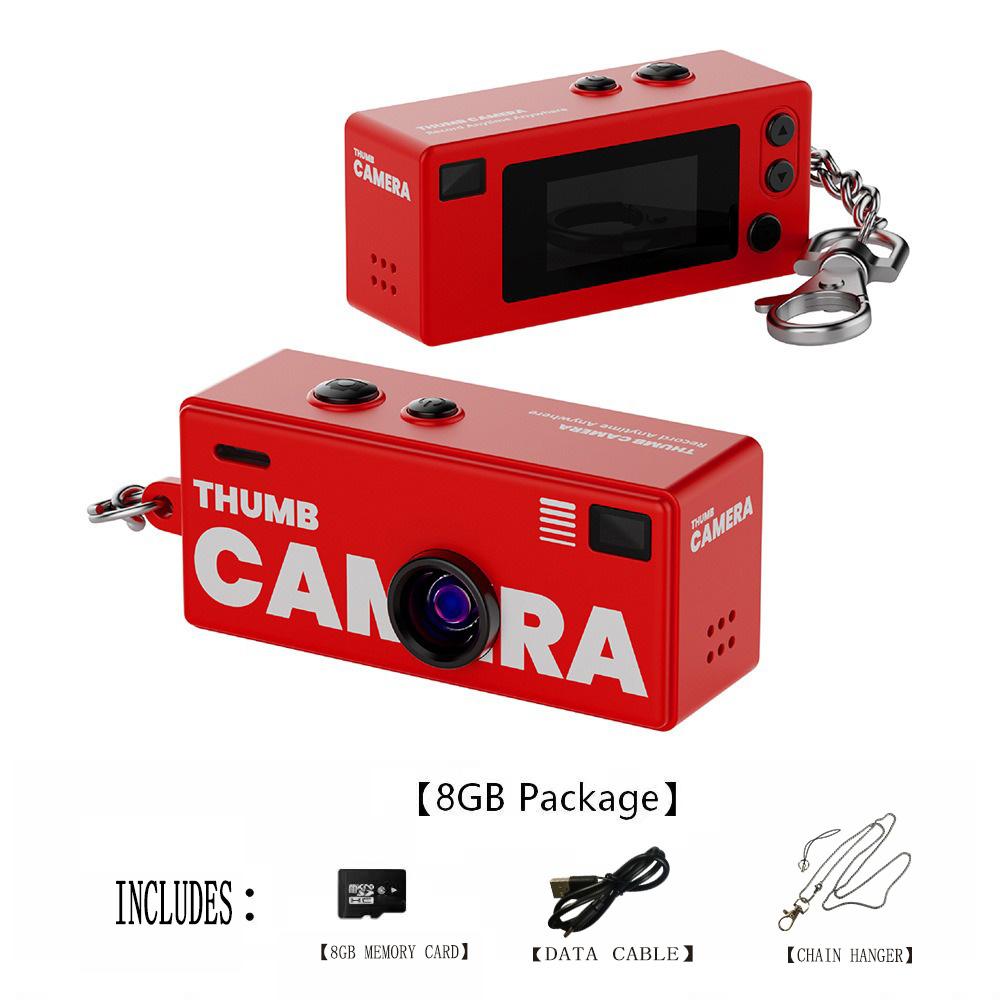 G6 Ultra-Compact Keychain Digital Camera: Retro Style, HD 1080p, Includes 8GB Memory Card—A Must-Have for Travel and Vlogging