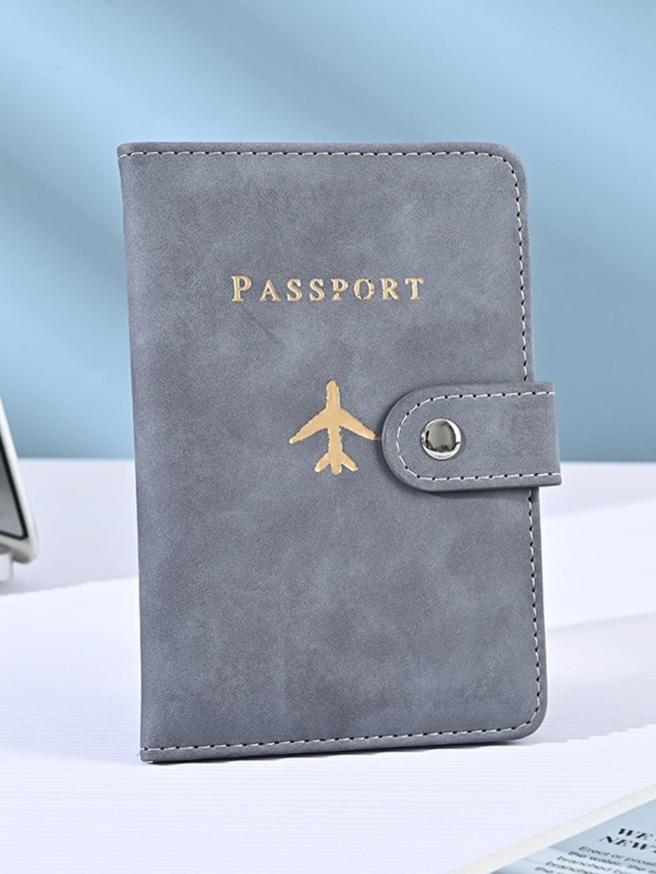 2026 New Passport Holder Portable Document Organizer PU Material Travel Passport Bag Multi-Function Passport Protector Card Folder Passport Wallet Passport Cover Travel Accessories