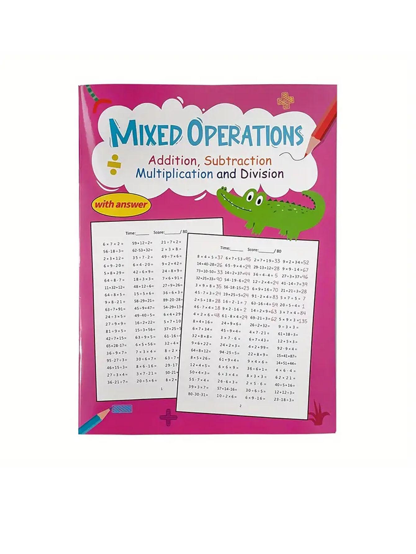 Multiplication and Division Workbook (including Handwriting Practice and Number Tracing) – A Math Workbook Suitable for Kindergarten To Primary School Levels, A Great Birthday and Holiday Gift, Suitable for School and Home Use.