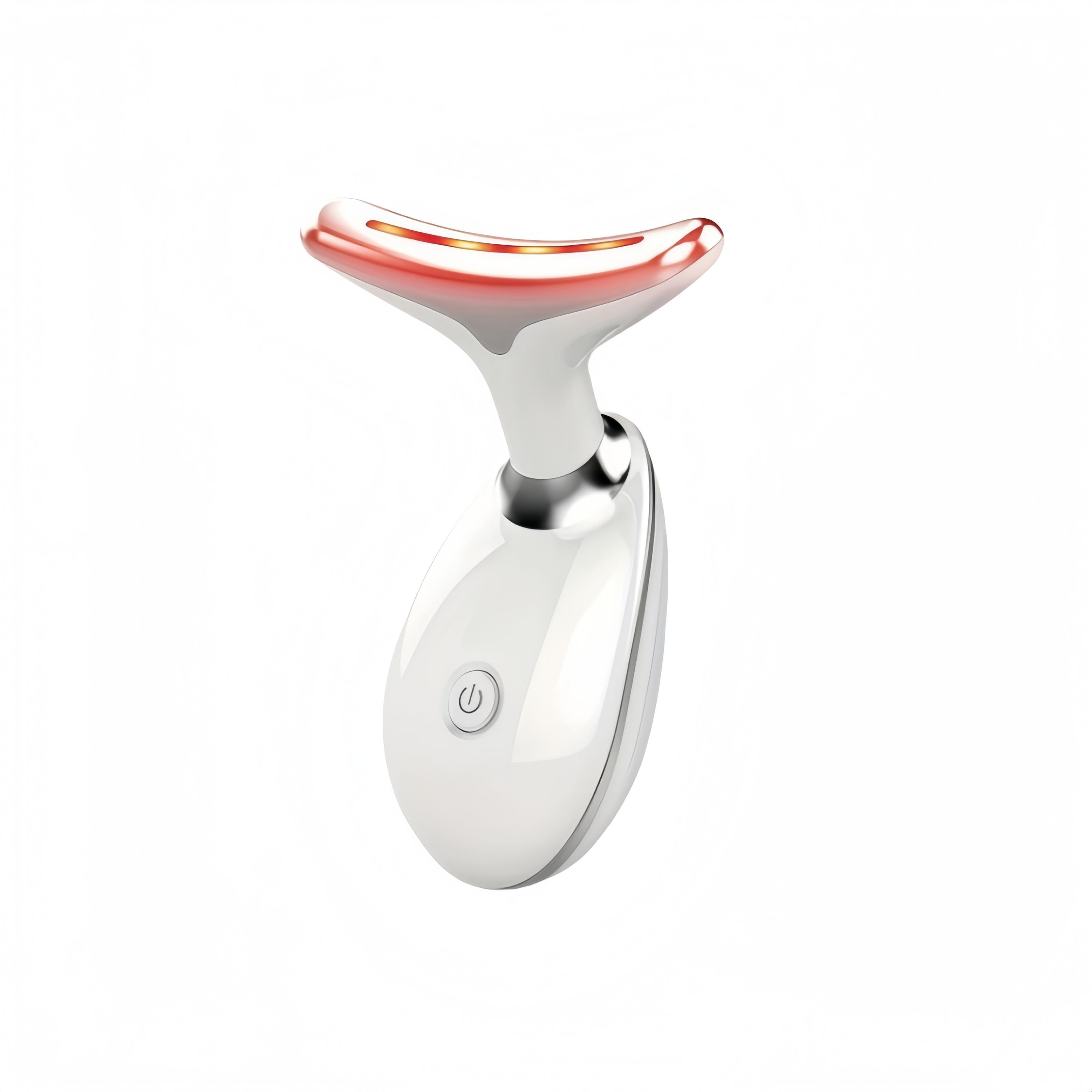 Rechargeable facial and neck massager - beauty personal care product - neck anti-wrinkle beauty equipment - facial phototherapy skin tightening machine - lifting and tightening massager - rejuvenating and reducing wrinkles and cleaning heating multi-funct