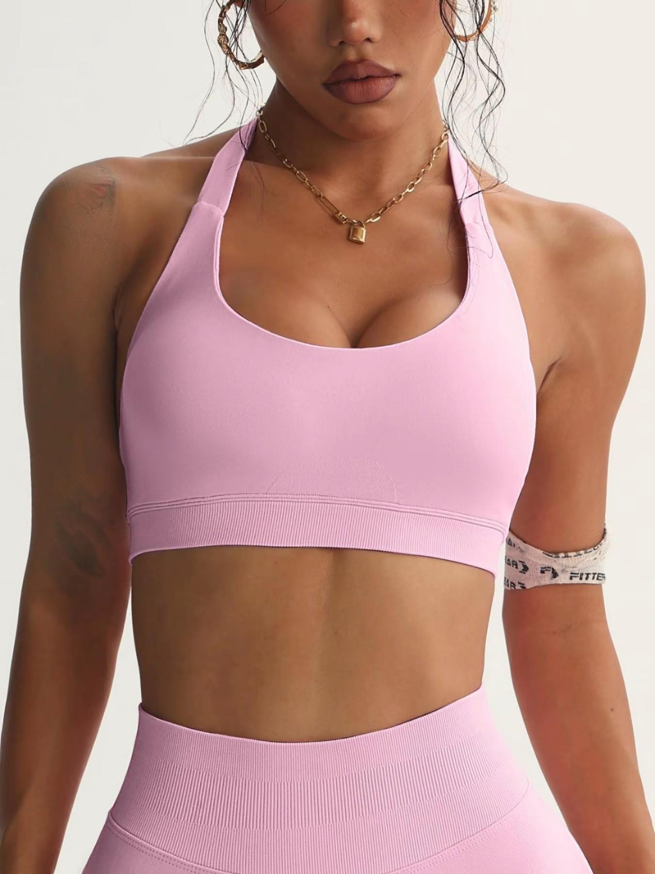 Sexy Fashion Women's Sports Bra, Yoga Pilates Halter Top, Quick-Dry Sweat-Wicking, High-Intensity Workout, Gym Clothes Workout, Tennis Golf Essential, Yoga Gym Activewear, Fitness Clothes