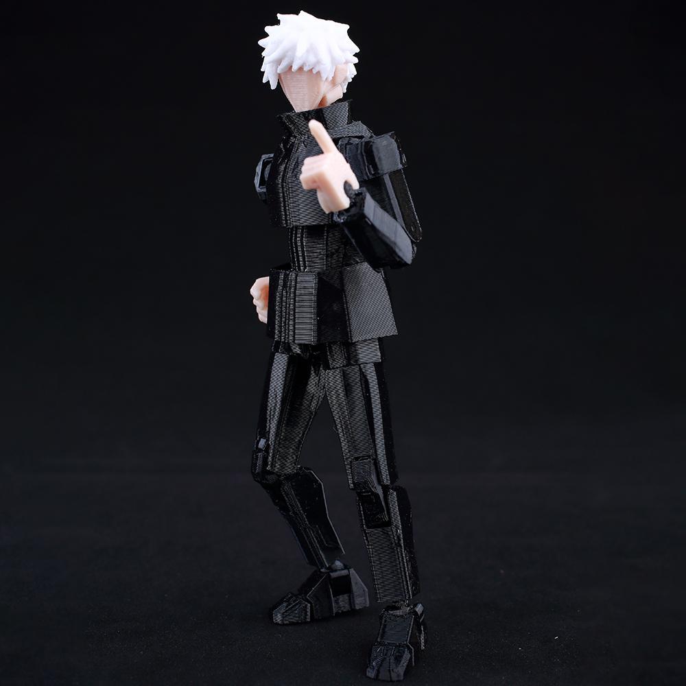 9L 3D Jujutsu Kaisen  Figure Titan 13 Anime Gojo Black Outfit Model Lucky 13 Model Dummy 13 Anime Multi-Jointed Poseable Toys