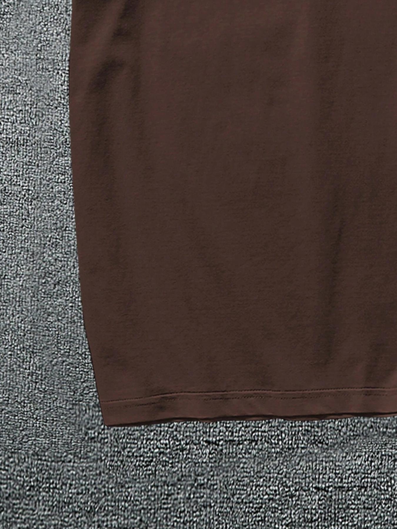 Men's Fashion Street Vintage Camo 2-Piece Set, Letter Print Short Sleeve T-Shirt & Leaf Camo Wide Leg Pants, Outdoor Adventure/street Style