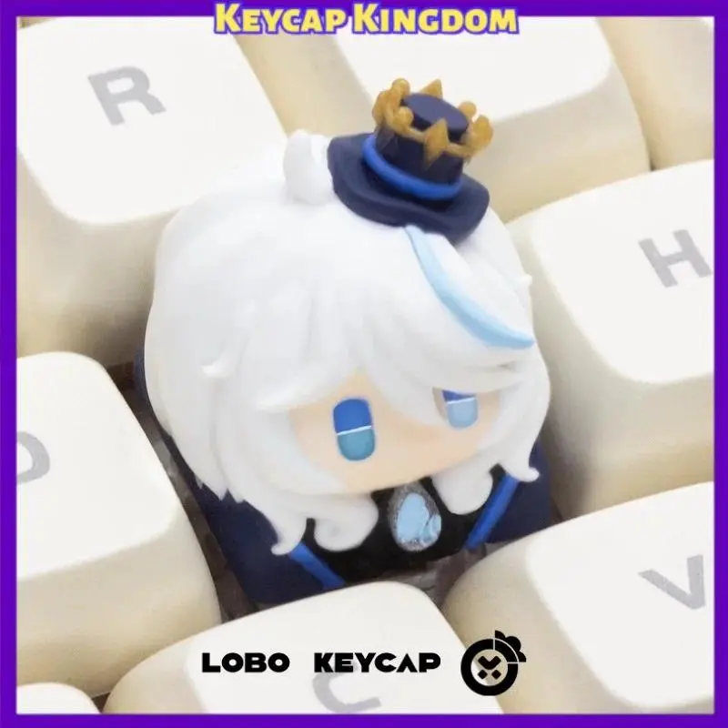 Genshin Impact Custom Character Resin Keycaps DIY Cute Artisan Keycaps Mechanical Keyboard PC Desktop Ornament Gift & Collection