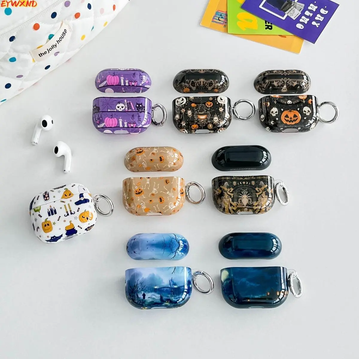 EYWXND New IMD Pumpkin Lamp Apple Pro Earphone Case Halloween Edition AirPods Protective Case