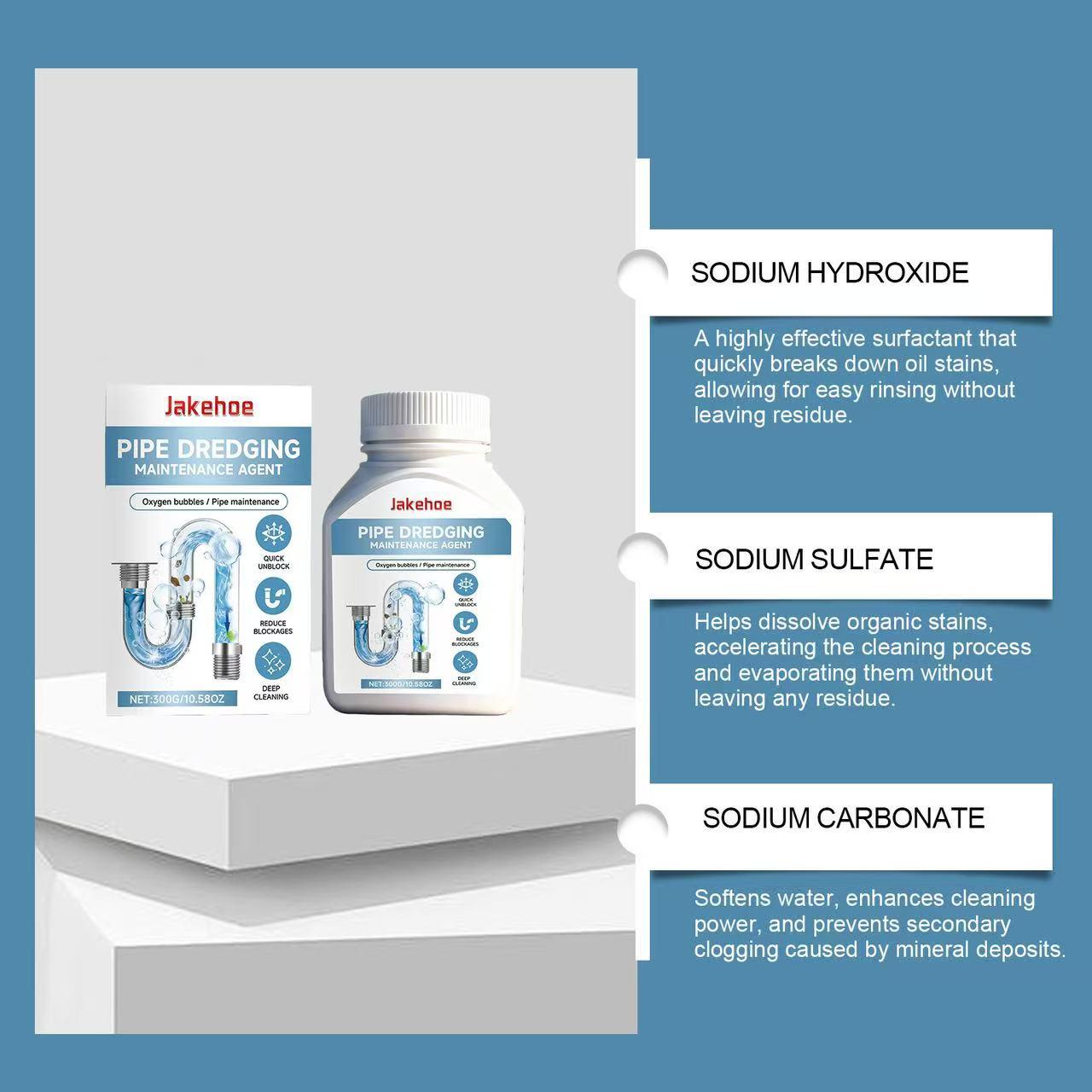 Drain Cleaner Kitchen Grease Bathroom Hair Clog Protection Odor Removal Household Cleaning Agent, Effective Pipeline Care Solution