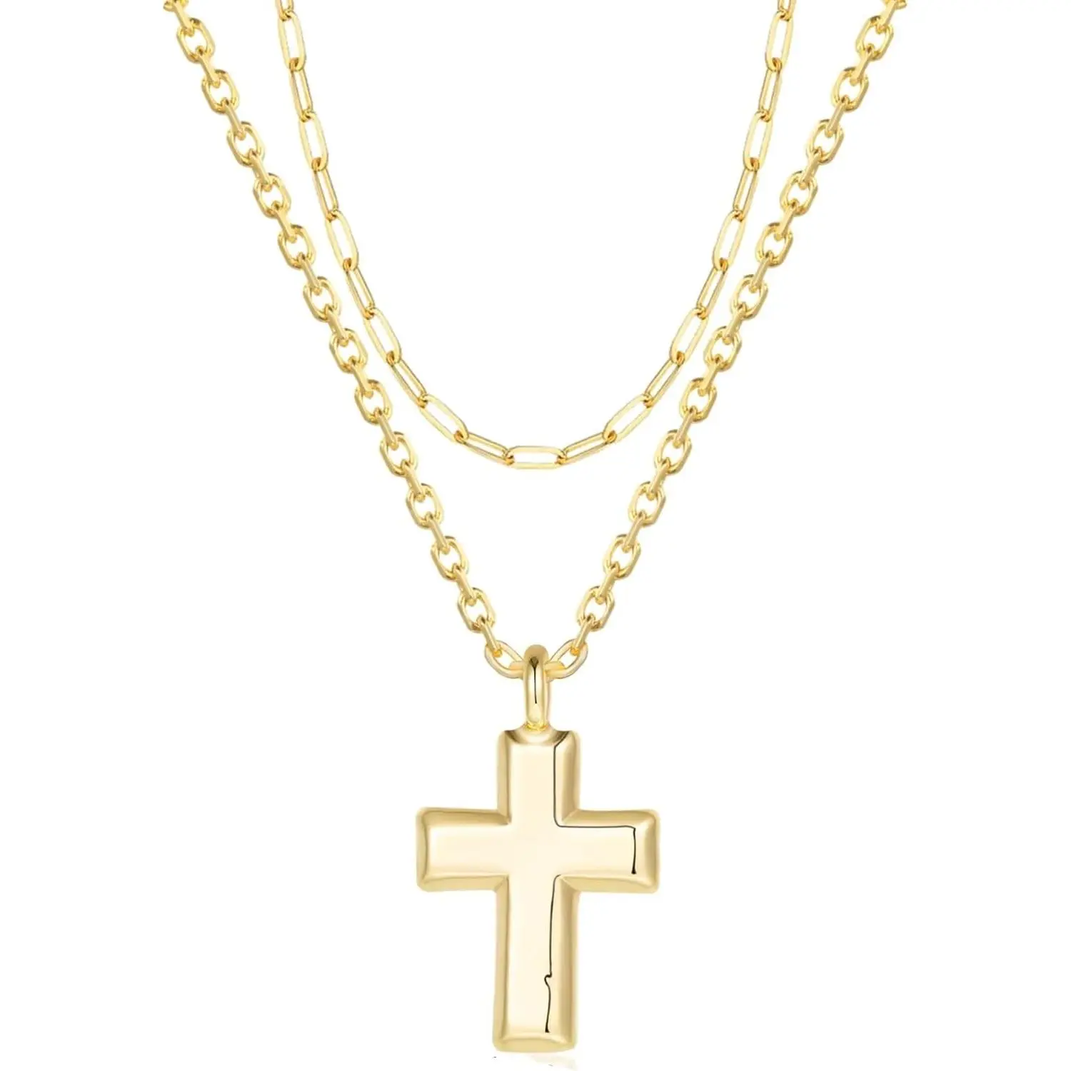 Style E，paperclip with cross