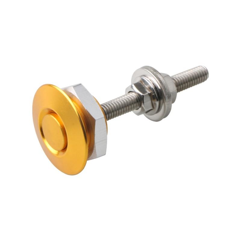 4pcs Universal Aluminum Push Button Billet Quick Release Car Front Bumper Hood Pin Engine Bonnet Lock Latch Clip Body Kit
