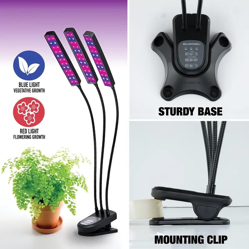Bionic Grow Light, 2/3/4 Head Adjustable Full Spectrum LED Grow Lamp, with Timer Functionality, Ideal for Indoor Plants Growth Bionic Grow Light, 2/3/4 Head Adjustable Full Spectrum LED Grow Lamp, with Timer Functionality, Ideal for Indoor Plants Growth