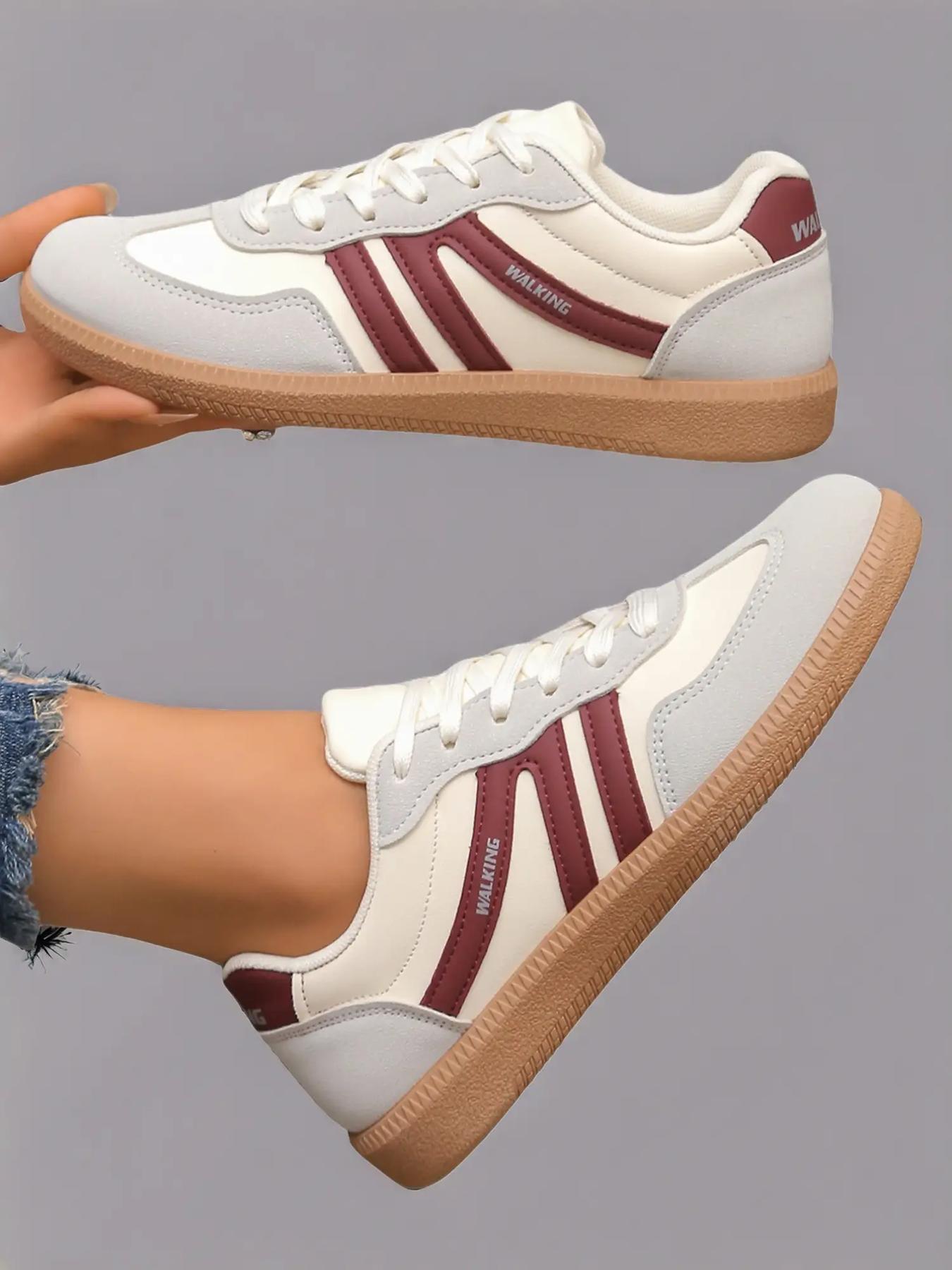 Women's Snake Leather Sneakers, Classic Casual Design, Comfortable Walking Shoes for Daily Wear & Outdoor Activities, Trendy Walking Sneaker