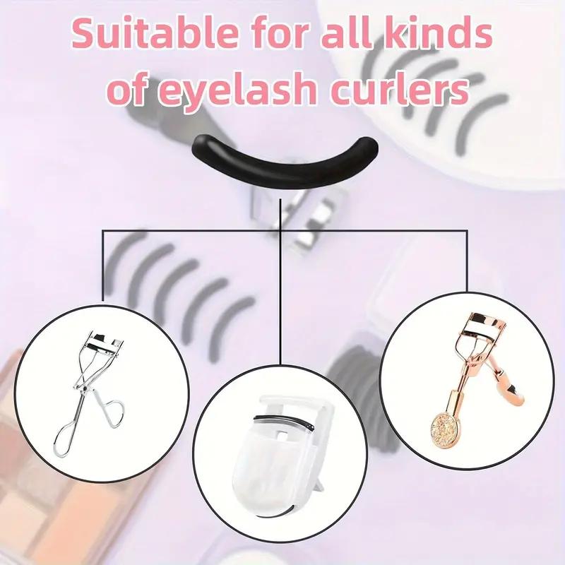 30 Replacement Eyelash Curler Pads, Durable Silicone, Universal Fit, Includes Transparent Storage Box, Perfect Makeup Accessory