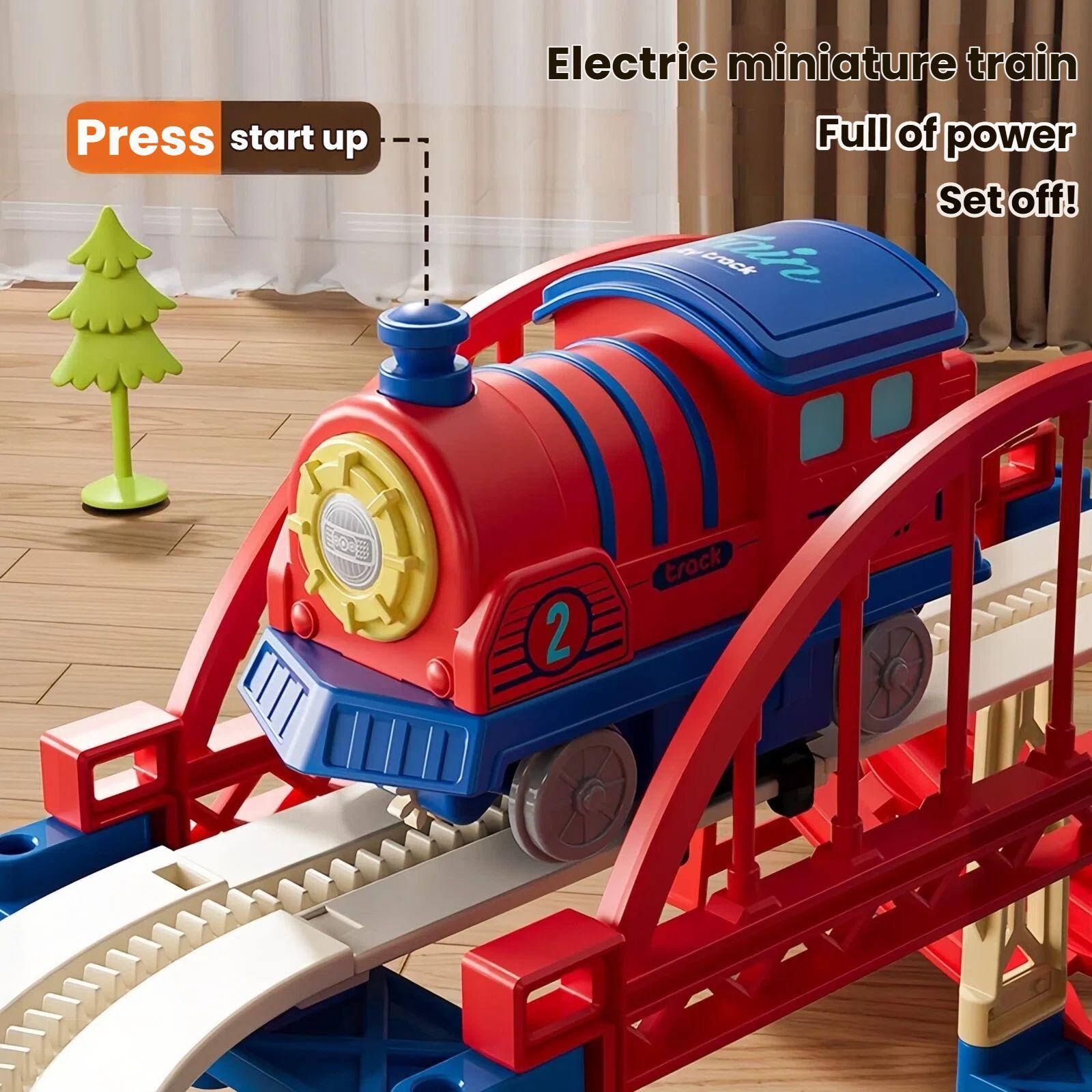 Convenience Store Electric Train & Track Set. Flexible assembly ...