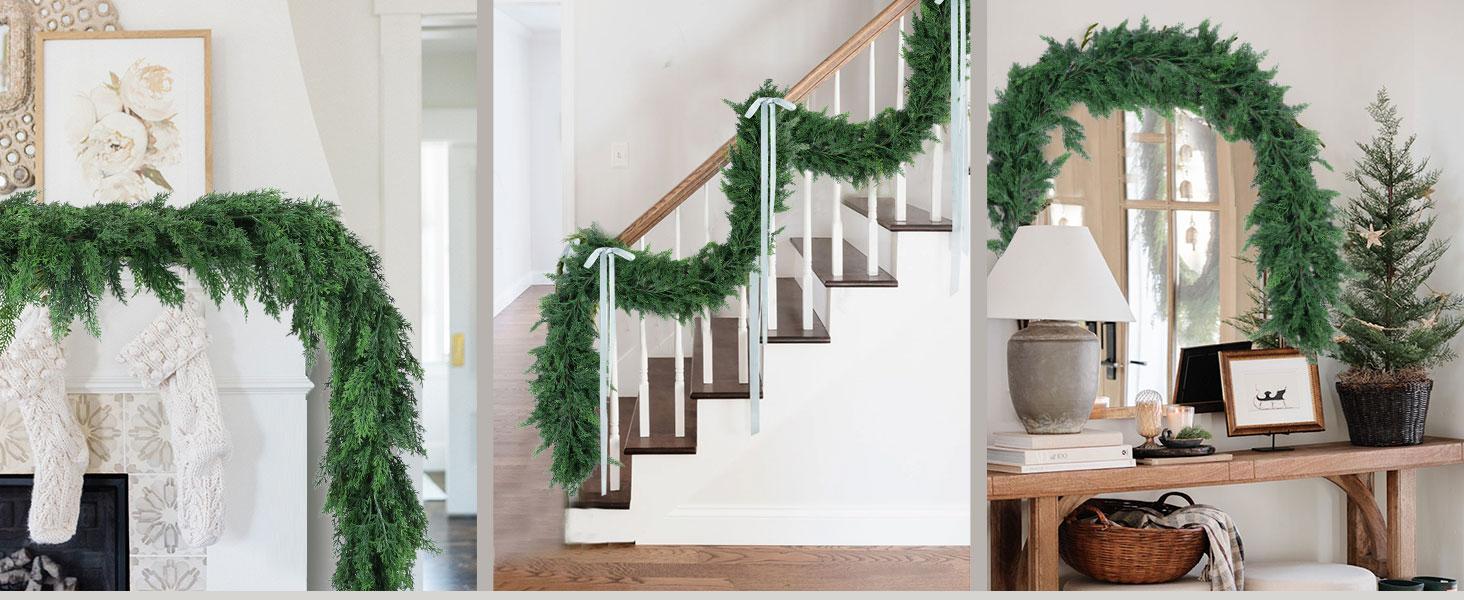 Cedar garland outdoor decoration