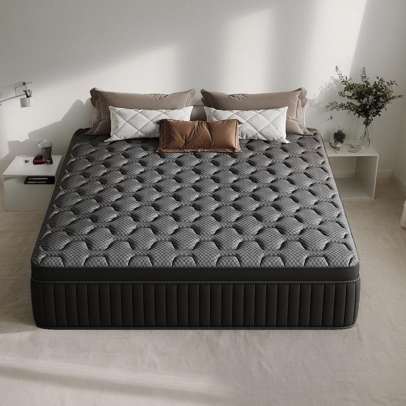 LODEIJA 8/10/12/14 Inch Twin, Full, Queen, King Mattress Memory Foam And Spring, Hybrid MattressMedium Firmness, Lumbar Support, For Home Rooms Hotels, Boxed Halloween ChristmasGift Furniture Ergonomic  size mattress Interior Modern size mattress