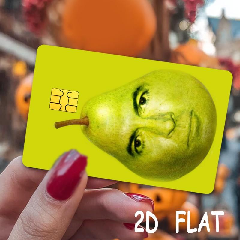 Funny Credit Card Stickers, 2-Pack, Ultra-Thin Waterproof Scratch-Resistant, Personalized Bank Card Decorative Stickers, Durable Waterproof Stickers