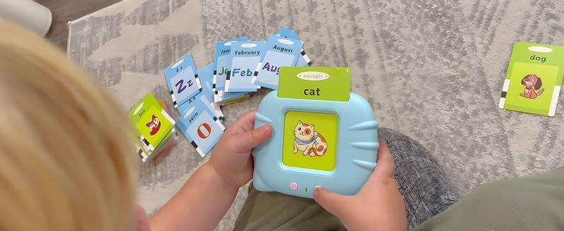 English Talking Flash Cards with 224 Sight Words,Montessori Toys,Speech Therapy Toys,Educational Learning Interactive Kids Toys
