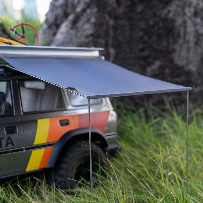 1:8/10 Climbing Vehicle Universal Golden Exhibition Tent Rain Canopy Simulation Rest, Side Canopy (Random Color)