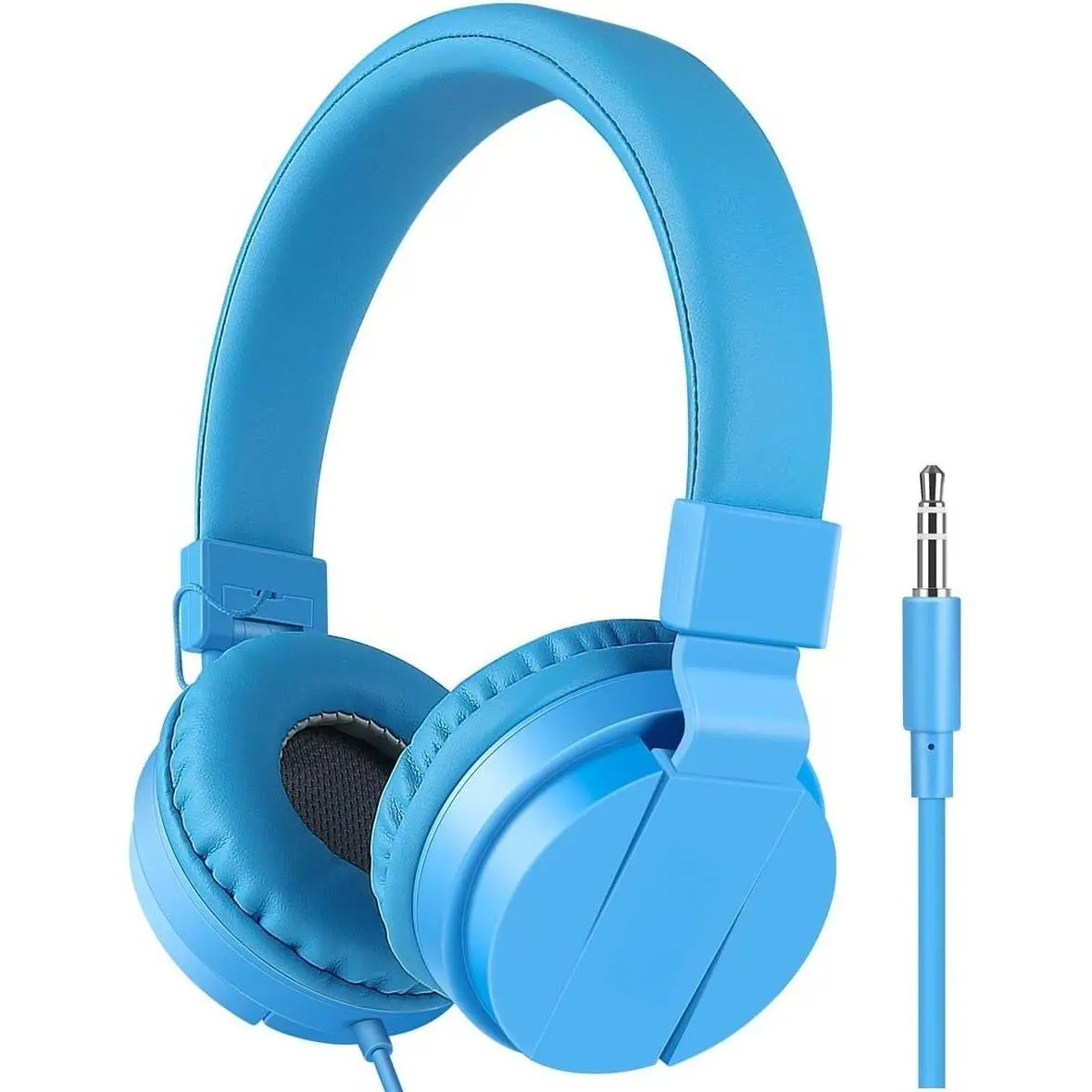 Headphones,  Lightweight Stereo Wired 's Headsets for  Adults Adjustable Headband  Headset for Smartphones  Pad Earphones