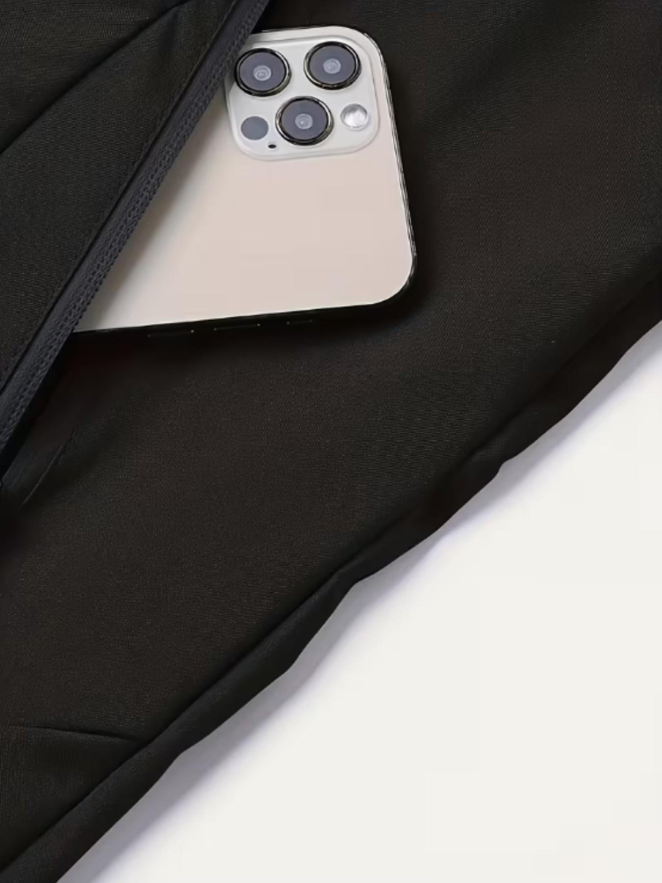 Men's Fashion Ursus Logo Lightweight Outdoor Windproof Jacket, Bear Print, Long Sleeve, Fitted, All Seasons, Durable Polyester