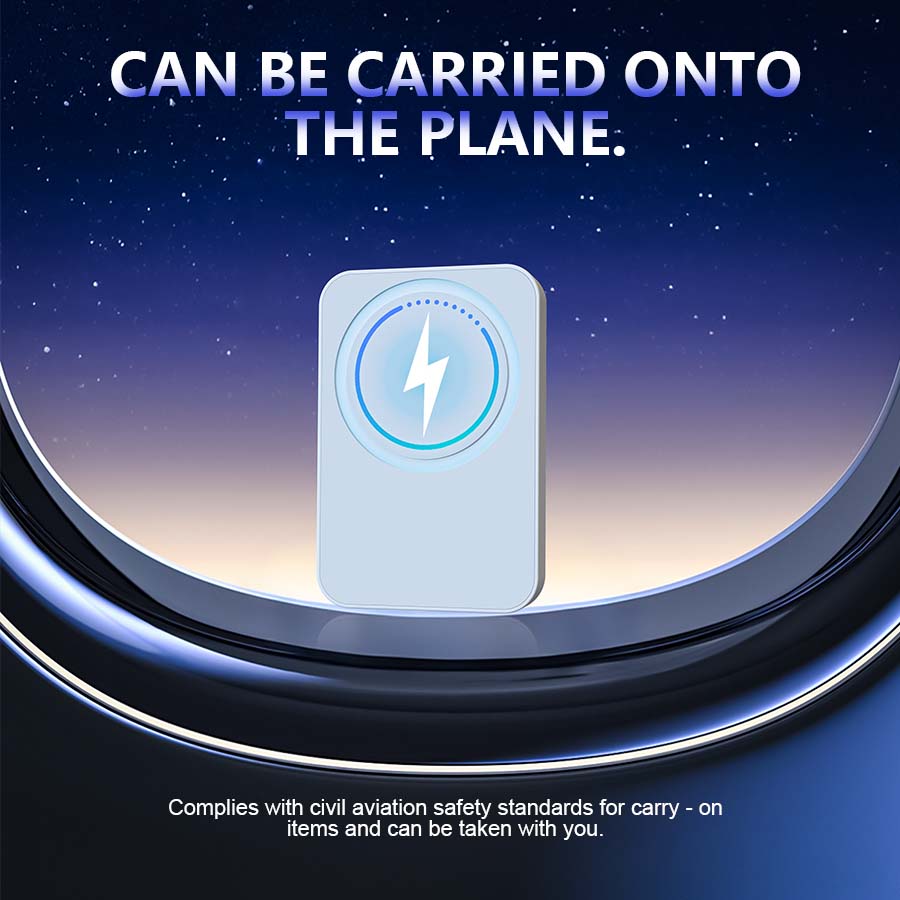 10000mAh magnetic power bank, wireless portable charger, battery pack, compatible with iPhone 16/15/14/13/12/Plus/Pro Max, compact and portable, a perfect Christmas gift.