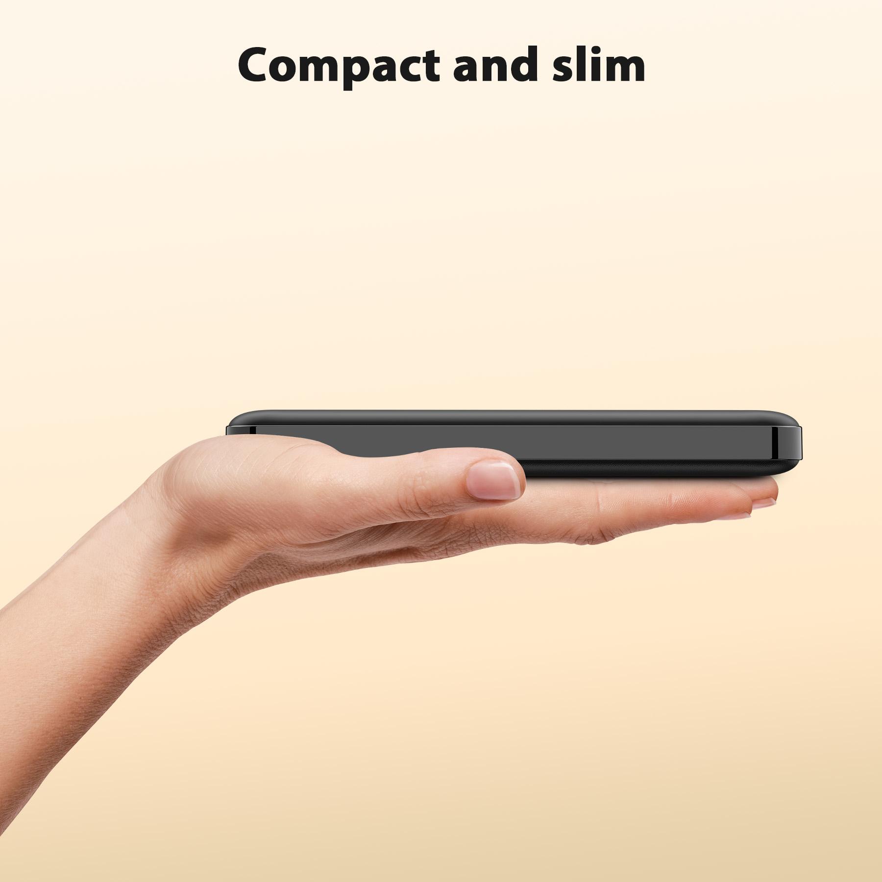 Miady 2-Pack 10000mAh Dual USB Portable Charger, USB-C Fast Charging Power Bank, Backup Charger for iPhone 15/14/13, Galaxy S23/22, Pixel and etc