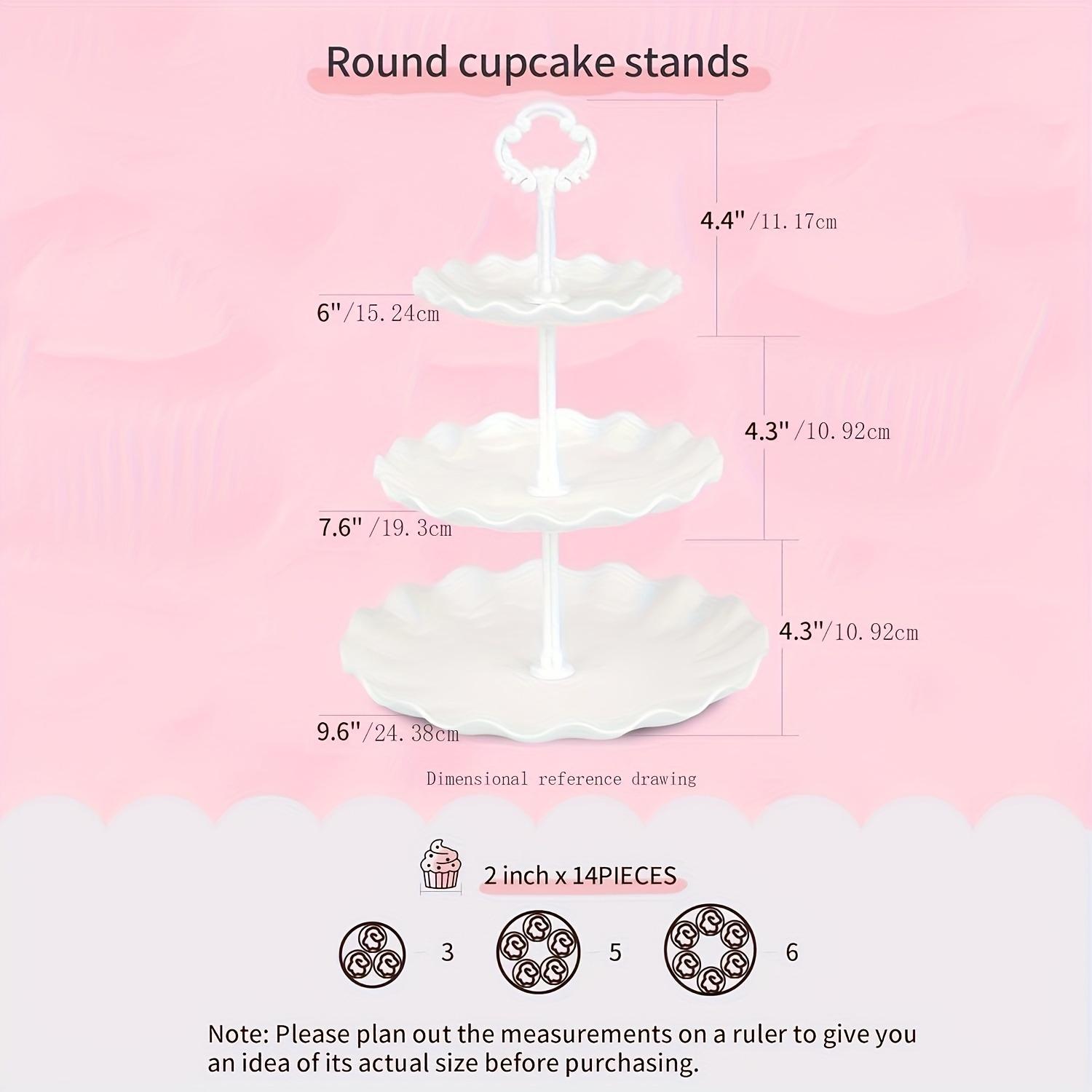 10pcs Cake Stand Set with 3 Double-Tier And 3 Triple-Tier Cupcake Stands, 4 Appetizer Trays, Perfect for Birthdays Bridal Showers