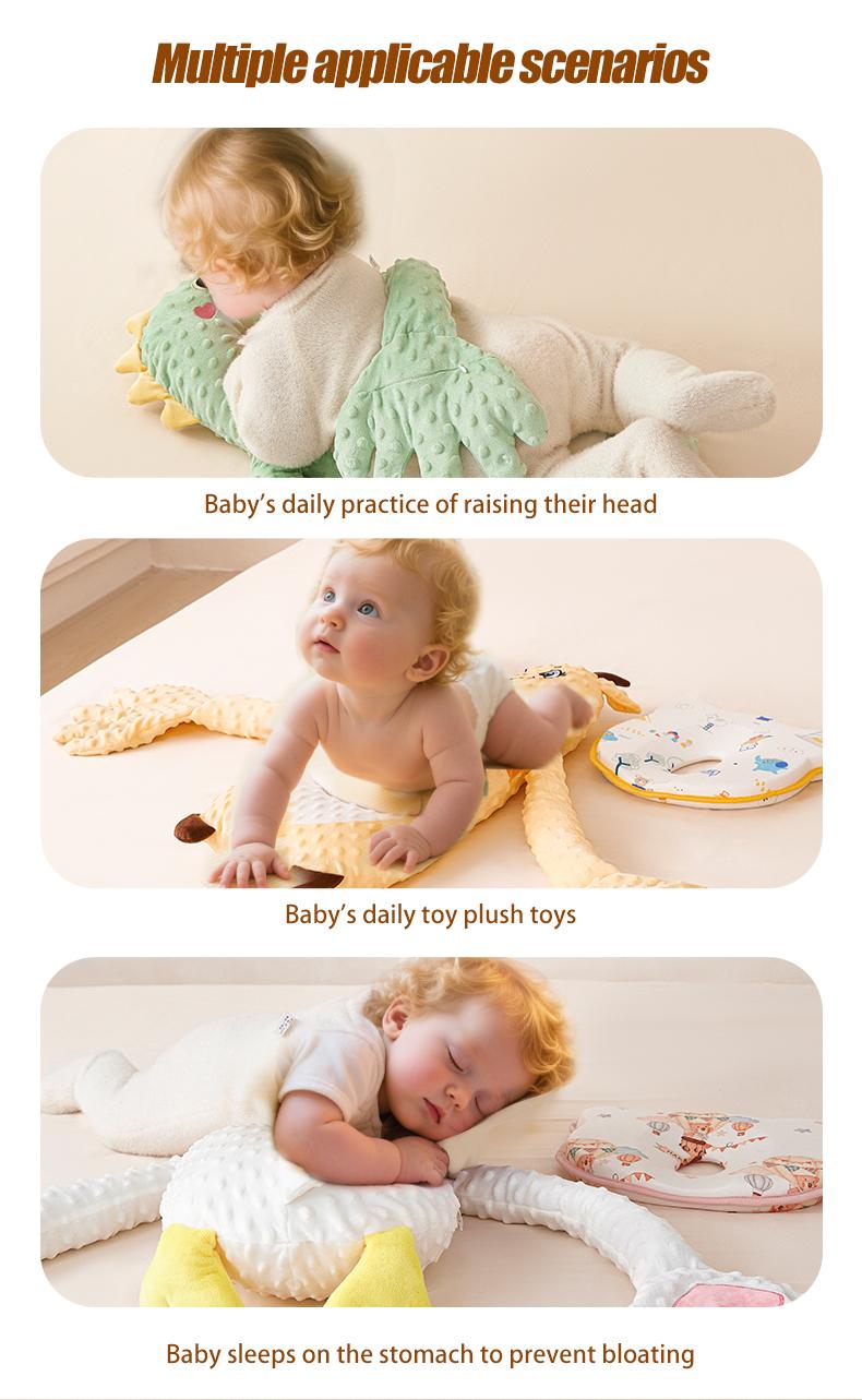 Baby Sleeping Pillow Big White Goose Patting Soother Animals Shaped Sleep Aid Calming Companion for Bedtime