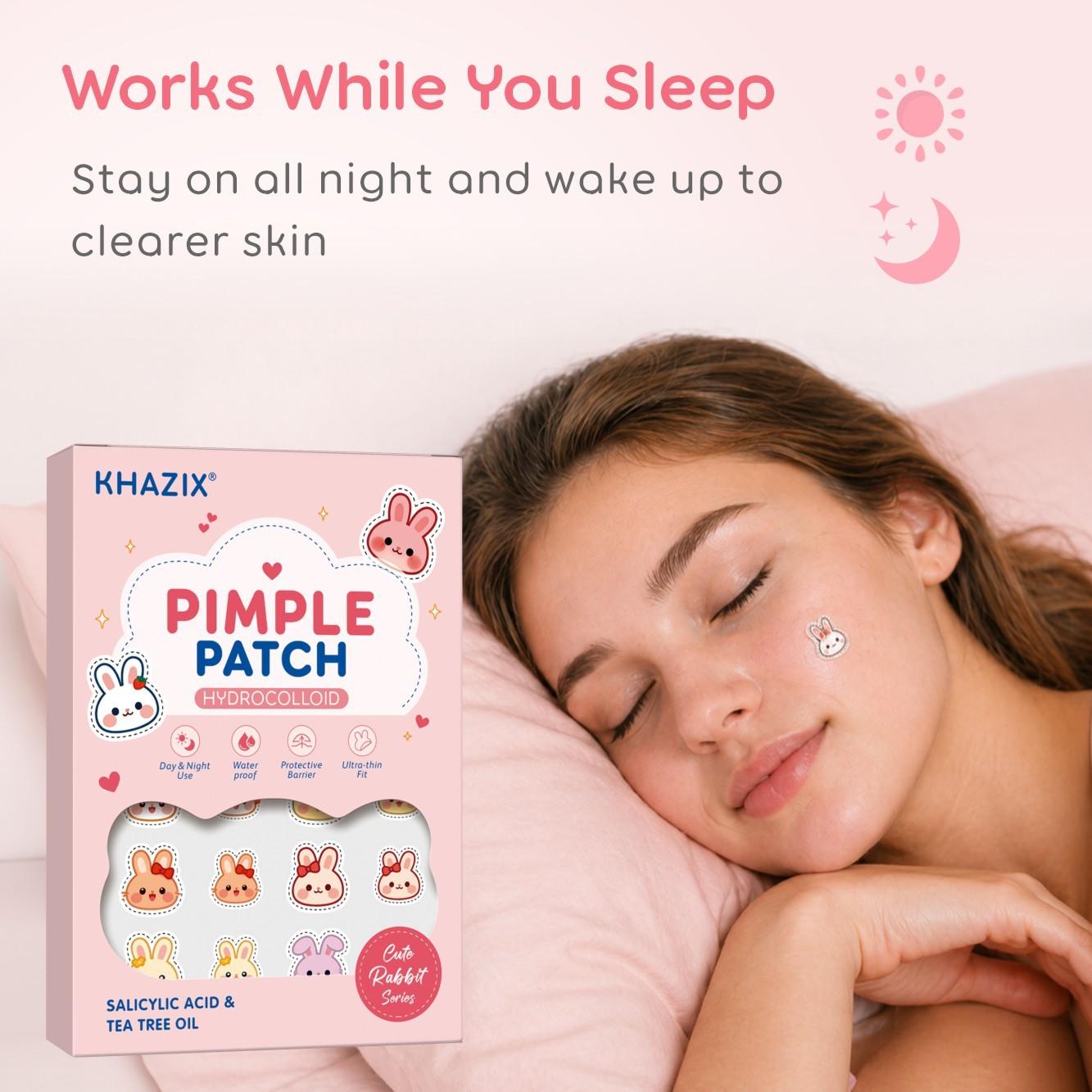 Rabbit-Shaped Acne Patches, Non-Irritating, Breathable, Makeup Covering, Alcohol-Free, Odorless, Daily Facial Care, 48/120/240 Pieces