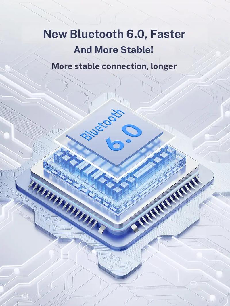 hTC NE20 True Wireless Bluetooth 6.0 Earbuds with LCD Screen for Gaming Bluetooth Earphones, Touch Control Headphones In Ear Earbuds for Gaming and Business