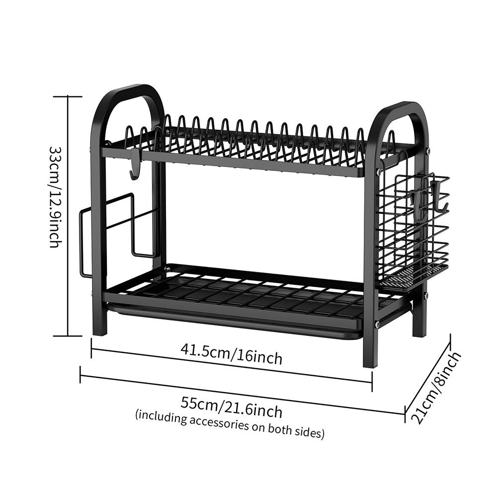 Kitchen Dish Drying Rack, Household Dish Storage Rack, Dish Drain Rack, Kitchen Fixture Accessories, Home Organizer for Kitchen