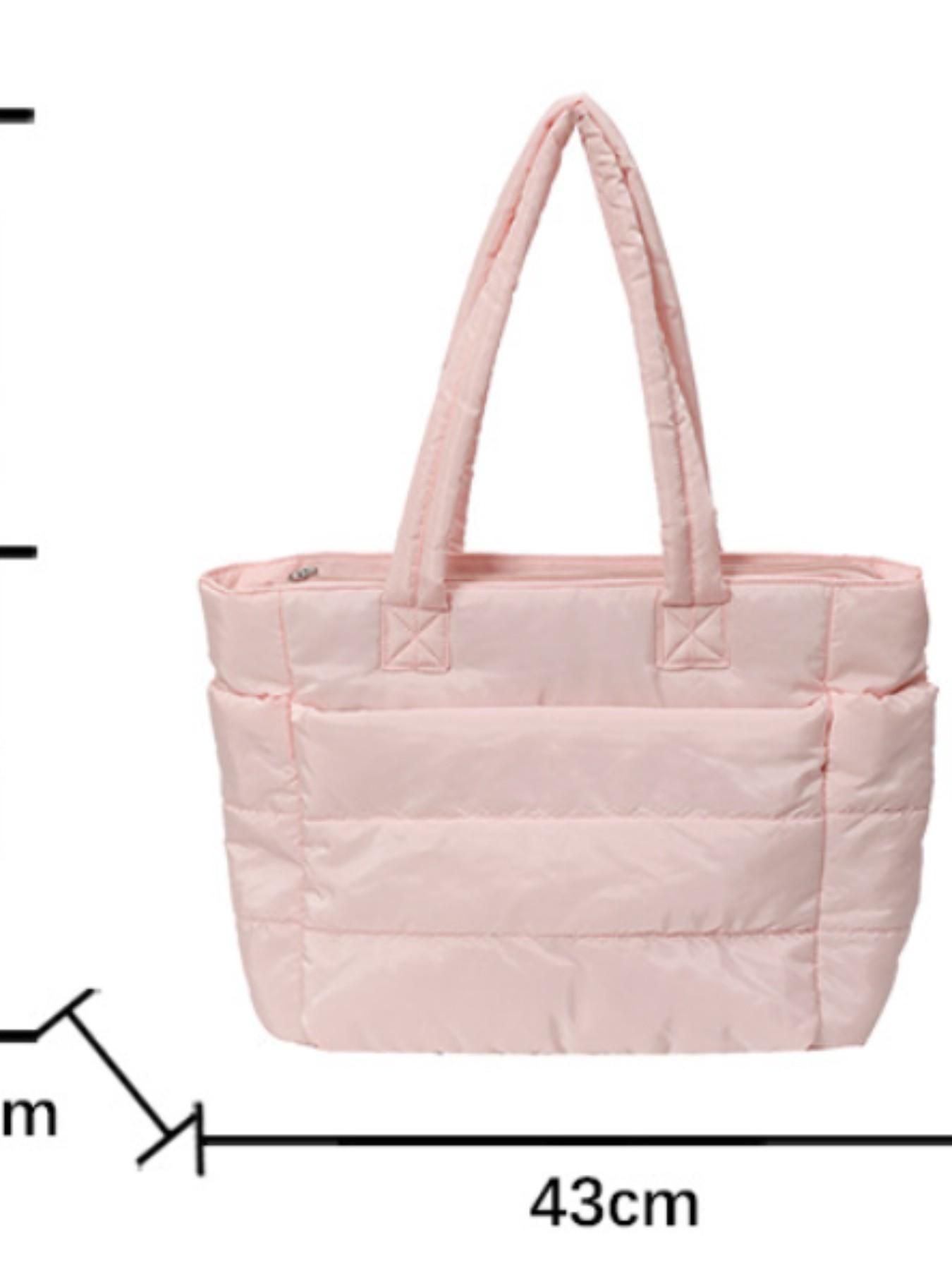 Fashion New Simple Tote Bag for Women, Large Capacity Handbag, Lightweight Nylon Shoulder Bag, Stylish and Practical