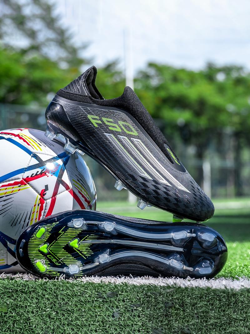 Men's Premium Seamless Soccer Cleats - Non-Slip, Durable Outdoor Lawn Football Boots with Super Grip & Ankle Support, High-end, Fashion, Soccer Shoes, Speed Cleats