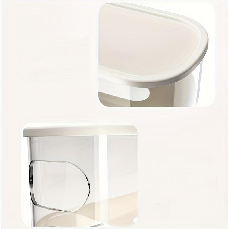 Double-Layer Refrigerator Egg Tray, Rolling Egg Dispenser, Automatic Repositioning, Transparent Plastic Storage Container, Space-Saving, Fridge Organizer, Refrigerator Accessories