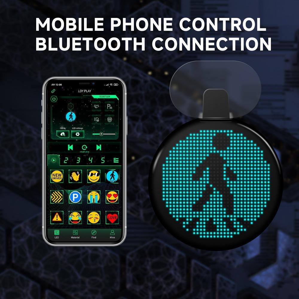 Car Gesture LED Sign Funny Car Light Remote Controlled Emojis Road Rage Display for Drivers