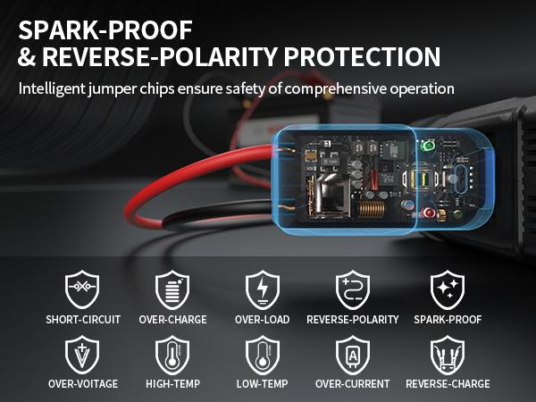 9000A Car Battery Jump Starter with Air Inflator/Deflator Compressor, 7 in 1 Portable Jumper Box Power Pack (ALL Gas/12.0L Diesel) Combo Cordless Air Pump for Tire Inflator & Large LCD Screen Portable Car